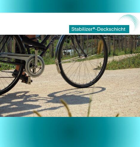 Stabilizer Deckschicht Radweg